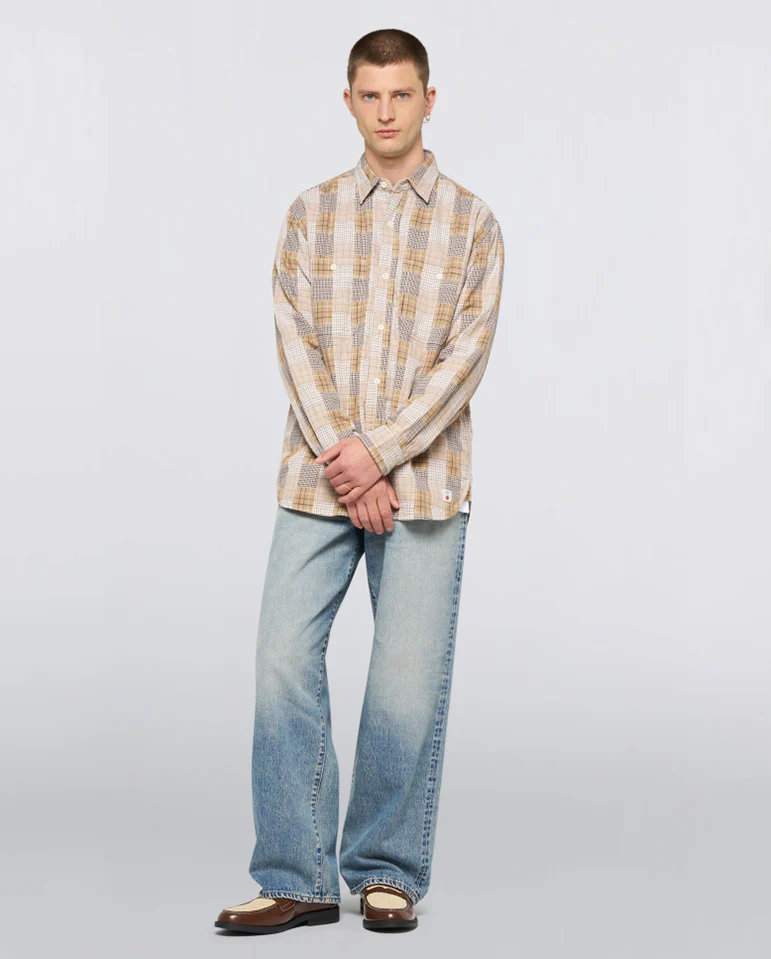 Work Shirt - Beige / Brown - Image 3