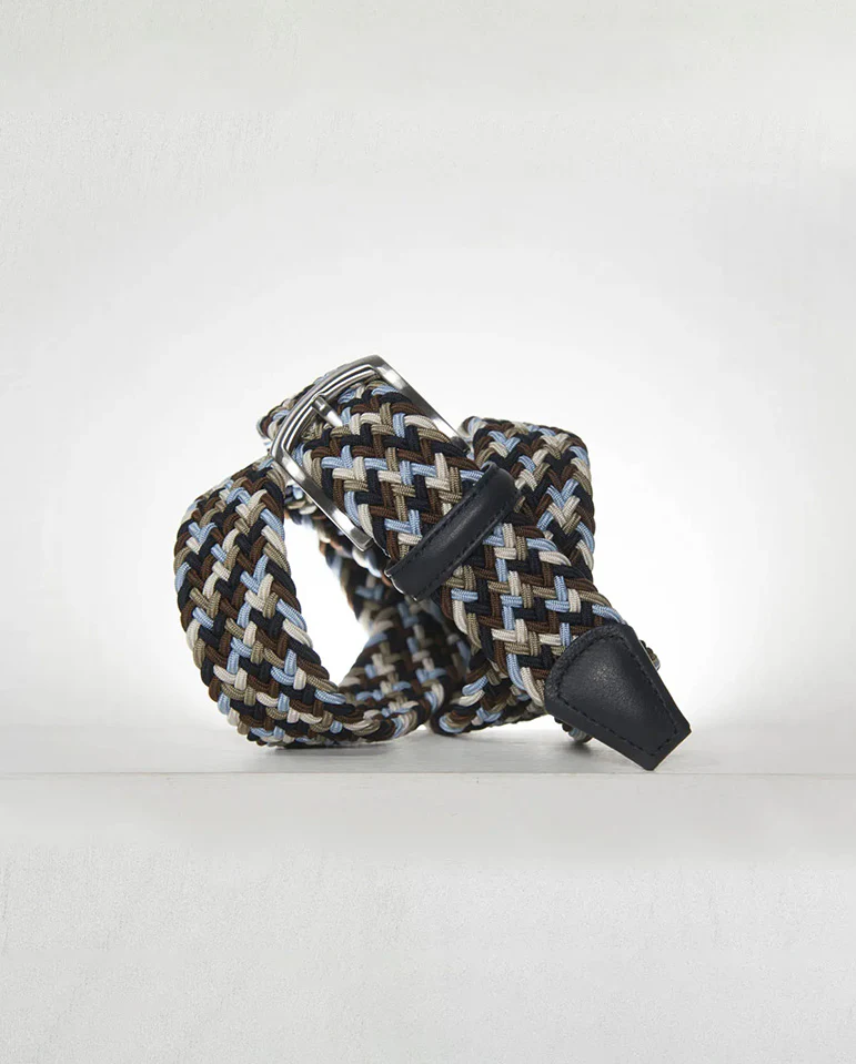 Woven Belt - Brown/White/Black - Image 3