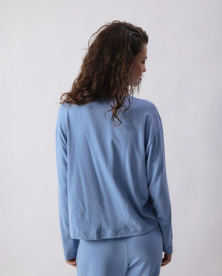 Ypawood Tee Blue Melange - Image 4